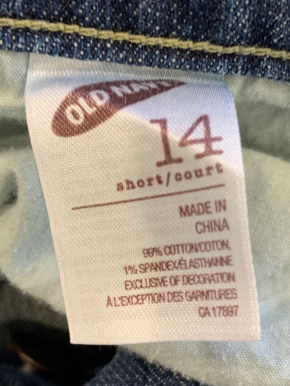 Jeans Women Size 14 Short Mid Rise Slim Straight Stretch Old Navy Sweetheart - Picture 4 of 7